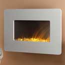Apex Fires Candela White Wall Hung Electric Fire